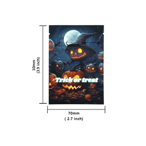 Wholesale Customized Moisture Proof Halloween 1g Ziplock Mylar Bags for <strong>Edible</strong> Candy and Pet Food - Product Image 3