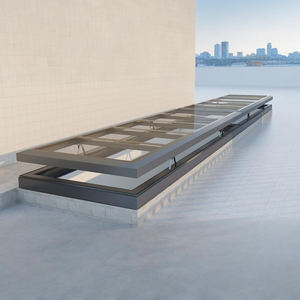 Ventilation automatique <span class=keywords><strong>de</strong></span> lucarne à double vitrage en aluminium style ouvert coulissant pour plafond <span class=keywords><strong>de</strong></span> sous-sol <span class=keywords><strong>de</strong></span> salle <span class=keywords><strong>de</strong></span> bains - Product Image 1