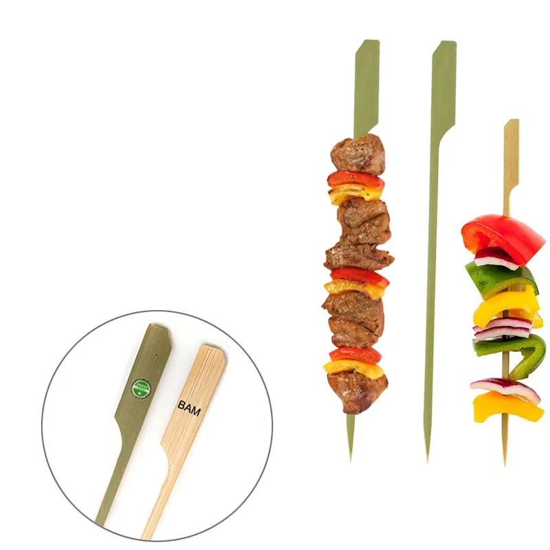 Bamboe Paddle Spies Groothandel Fabriek 25 Cm Maïs Bamboe Dispos Gun Bbq Paddle Spiesjes Barbecue Paddle Spies