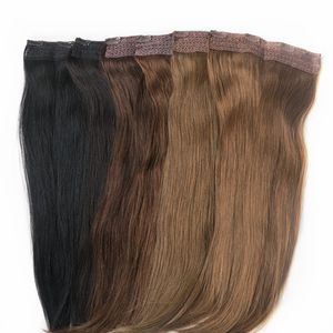 ハーモニーファクトリー卸売18 "20" 22 "クリップインヘアエクステンション100% 人間の髪の毛二重に描かれたレミー人間の髪の毛クリップインエクステンション - Product Image 4