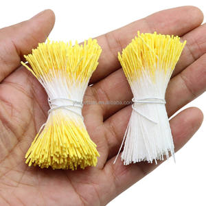 3800 Uds multicolor DIY artesanía hecha a mano flor Artificial doble cabeza estambres para DIY flores artificiales - Product Image 2