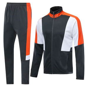 Ensemble de survêtement vintage personnalisé pour homme, deux pièces, avec sweat-shirt zippé, coupe ajustée, pour le jogging et la course décontractée - Product Image 3