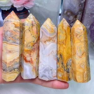 Torre de Cristal de Ágata Crazy Lace Natural Pulida de Estilo Bohemio al por Mayor para Decoración del Hogar Única y Regalos Navideños - Product Image 3