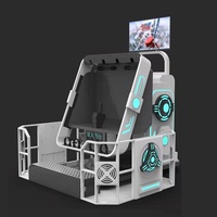 Máquina de Juegos Virtual para Interiores de Parques de Diversiones, Simulador de Silla Doble VR 360, Máquina Simuladora de Juegos de Arcade