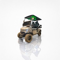 Voiturette de golf électrique Pumpkin Patch 2, 4 ou 6 places, moteur AC 72V 7.5KW, batterie au lithium, pour utilisation sur terrain, avec support pour caisses de production et étagères