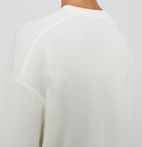 Custom Waffle Knit <span class=keywords><strong>térmica</strong></span> de <span class=keywords><strong>manga</strong></span> <span class=keywords><strong>larga</strong></span> raglán hombres camisetas térmicas de algodón Regular Fit Casual en blanco <span class=keywords><strong>Camiseta</strong></span> de <span class=keywords><strong>manga</strong></span> <span class=keywords><strong>larga</strong></span> - Product Image 3