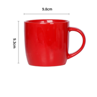Tasse à petit-déjeuner en porcelaine avec illustration de paysage personnalisée pour les magasins de souvenirs des musées, les programmes culturels et les commandes en gros