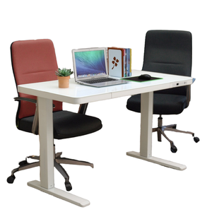 Escritorio de pie plegable para oficina en casa moderno, Motor de <span class=keywords><strong>cantante</strong></span> inteligente, ajuste de altura de vidrio eléctrico, cargador inalámbrico USB duradero - Product Image 6