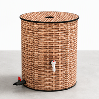 Réservoir d'eau de pluie pliable en PVC de 200 L pour jardin, baril de stockage d'eau pour usage extérieur