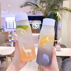 Y Deer <b>Cup</b> <b>Plastic</b> Water Bottle 500Ml Screw On Cap Unisex Travel Gym Use - Product Image 2