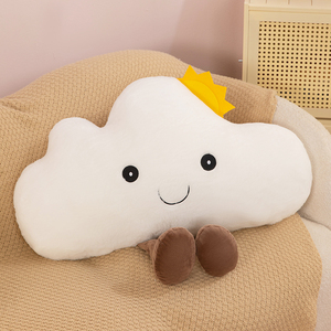 Lindos cojines de felpa en forma de nube con acentos de sol, adorables cojines de nube de peluche para decoración del hogar, juguetes de peluche - Product Image 5