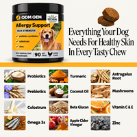 Friandises à mâcher pour chiens à action clinique contre les démangeaisons, avec quercétine, pour les allergies saisonnières et la santé intestinale