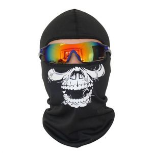 Pasamontañas de poliéster con protección para el cuello, máscara facial completa con diseño de calavera, gorro unisex para deportes casuales, ajustable, precio bajo, venta al por mayor - Product Image 5