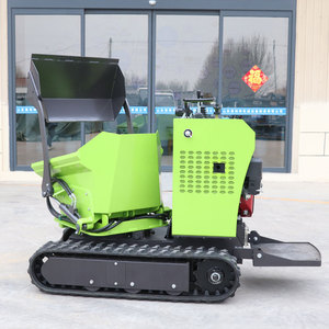 Mini dumper sur chenilles 500kg transporteur camion à benne basculante Construction moteur pompe noyau d'engrenage fiable - Product Image 3
