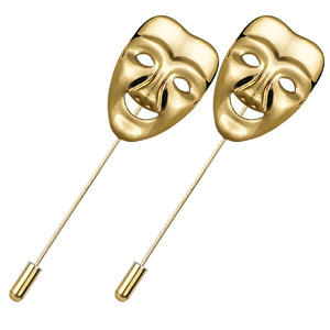 Broche de diseño de animales de metal con aguja larga, estilo moderno y precio bajo, para trajes de hombre - Product Image 5