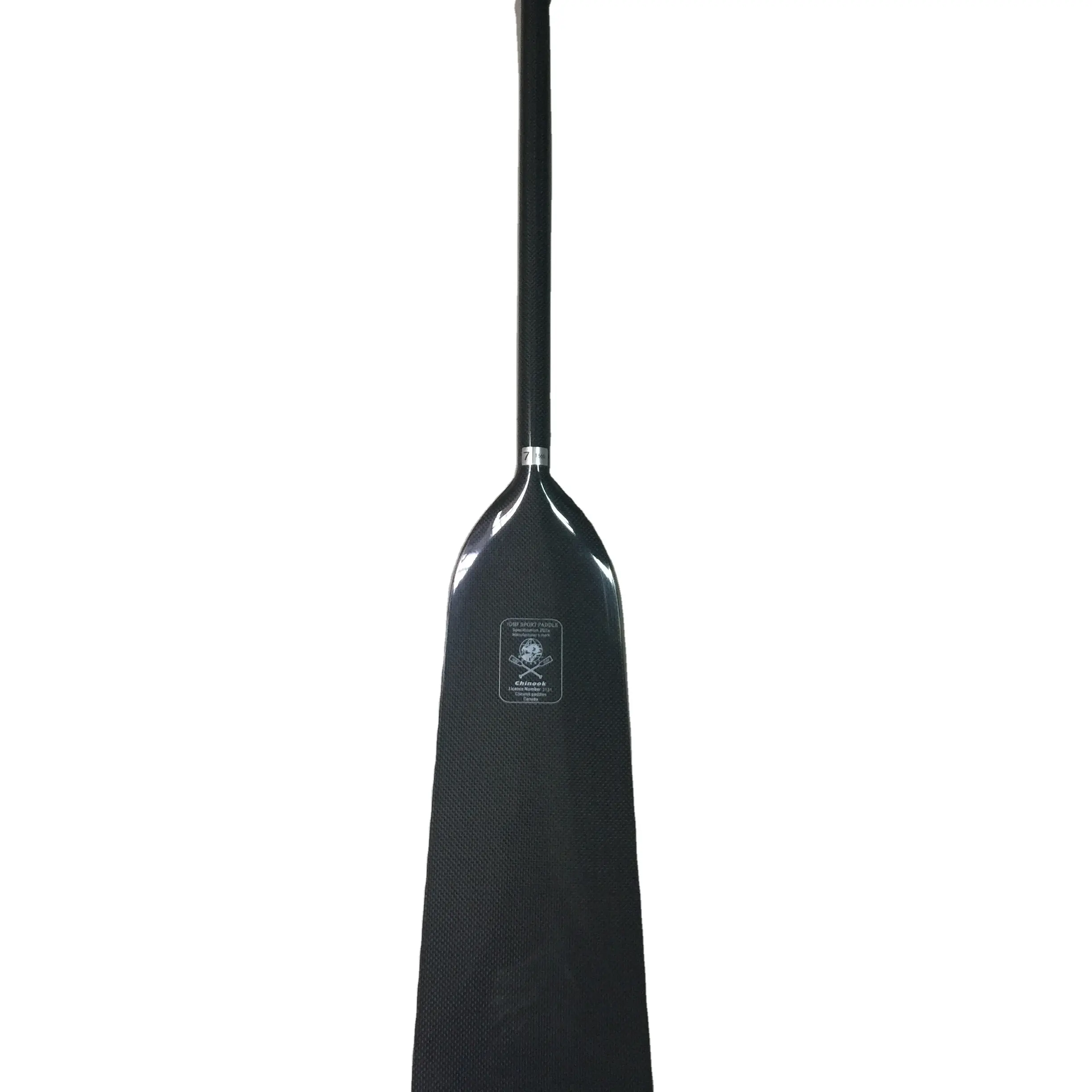Long carbon dragon boat paddle with T-grip