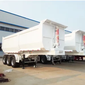 WS Big Loading Rear Dump Semi Trailer Used Tipper Truck For Transporting Stones Sand Coal Mines