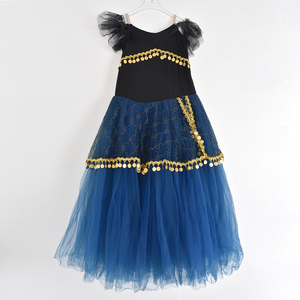Jupe de danse en <span class=keywords><strong>tulle</strong></span> de velours bleu marine pour femmes robe <span class=keywords><strong>Tutu</strong></span> de ballet long élégant pour enfants attrayant pour les enfants - Product Image 3