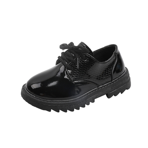 Chaussures d'uniforme scolaire en cuir PU noir pour enfants et étudiants, personnalisables en gros (OEM) - Product Image 6