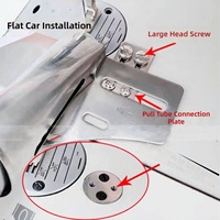 DY141 Accessoires pour machine à coudre : Passe-cinture double aiguille, plieur de ceinture multi-aiguilles, plieur de pantalon à bord droit, plieur de tube d'avion