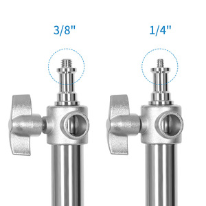 Sh 2.8 Meter Stainless Steel Light Stand Adjustable Height Studio Photography Tripod Outdoor Shooting Support - Product Image 2
