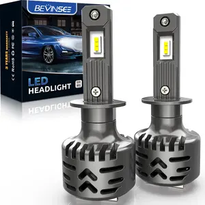 Bevinsee 2x H1 fari a LED 50W 6000LM 6000K Auto H1 Kit di conversione fendinebbia per Lexus LX470 2002-2006 2007