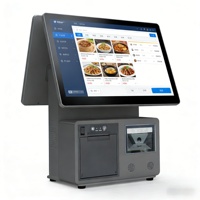 15,6-дюймовая POS-система «все в одном» на Windows с сенсорным экраном, кассовым аппаратом, металлическим корпусом, процессором Intel I5 Quad-Core, MSATA и Wi-Fi 6 для ресторанов