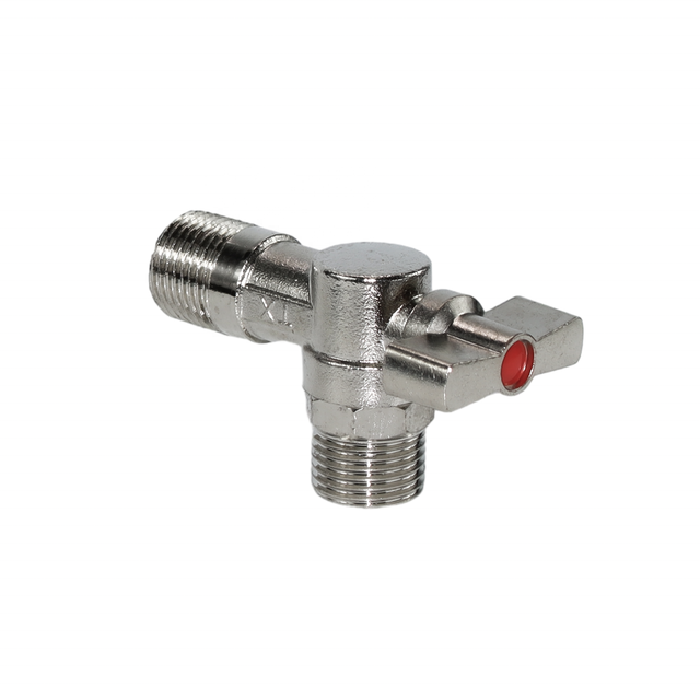 DKV SS304 Large Flow Angle Triangle Valve G1/2 Thread Flow Angle Value Plumbing Fitting Triangle Valve Water Valve Angle