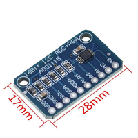 Módulo ADC ADS1115 de 16 bits y 4 canales, placa convertidora analógica a digital de precisión I2C