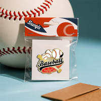Conception gratuite USA Baseball émail épinglette personnalisé sport américain athlète Softball métal Badge broche boutique cadeau Fan Club Souvenir
