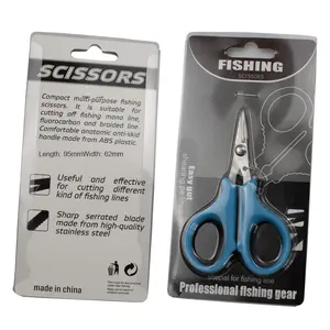 Forbici di alta qualità PE/Dyneema linee da pesca strumenti di pesca taglio affilato con disegno antiruggine per il taglio di fili intrecciati - Product Image 4