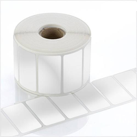 Papier d'autocollant d'étiquette auto-adhésive thermique synthétique blanc mat PP