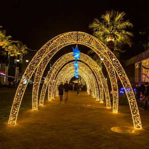 Wholesale LED Christmas Tunnel Arch <b>Light</b> Manufacturer China Outdoor Festival Decoration Lighting Supplier Factory - Product Image 1