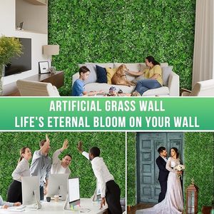 <span class=keywords><strong>Gazon</strong></span> artificiel d'intérieur durable et écologique, imperméable, clôture synthétique, feuillage <span class=keywords><strong>pour</strong></span> la décoration de jardin à domicile, mur vert décoratif - Product Image 6