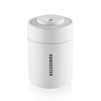 Mini humidificateur de voiture, grand volume de brume, veilleuse domestique en plastique, pulvérisateur de bureau USB 35 dB, protection contre la pénurie d'eau, minuterie