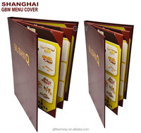 Couverture de Menu de Restaurant de haute qualité, avec logo personnalisé faible quantité minimale de commande