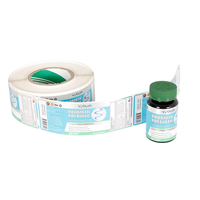 Etiquetas Adhesivas Personalizadas para Embalaje Suplementario, Etiquetas Termoselladas para Botellas de Medicamentos, Aptas para Botellas de Suplementos para la Salud