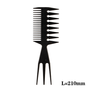 Pettine Professionale in Plastica Retrò a Denti Larghi per Acconciature da <span class=keywords><strong>Barbiere</strong></span>, Bestseller per Saloni - Product Image 1