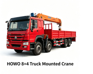 Grue montée sur camion Sinotruk 8x4, fournie directement par l'usine, mode d'opération personnalisé, grue hydraulique <span class=keywords><strong>de</strong></span> levage <span class=keywords><strong>de</strong></span> charges - Product Image 1