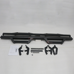 Marchepied latéral de protection sportive en acier carbone thermolaqué noir <span class=keywords><strong>Cavin</strong></span> pour Hilux Revo - Product Image 1