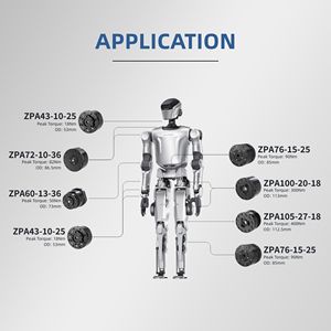 Actionneur robotique planétaire ZBDynamiX ZPA43-10-25-D-CO, diamètre extérieur 53 <span class=keywords><strong>mm</strong></span>, rapport de réduction 25:1, poids 263 g, couple de pointe 18 Nm - Product Image 5