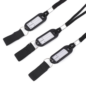 Cordón de metal negro para teléfono con etiqueta para nombre, para senderismo, bastón de caminar, correa antipérdida - Product Image 3