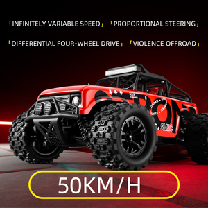 Voiture RC 4x4 en plastique haute vitesse SMRC 1/18 pour enfants, 2 canaux, prête à l'emploi, véhicule tout-terrain transfrontalier - Product Image 2