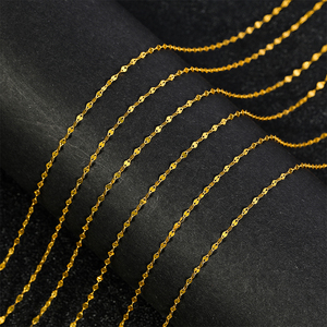 <span class=keywords><strong>Collier</strong></span> Chaîne en <span class=keywords><strong>Or</strong></span> Massif Véritable Pur 18 Carats AU750, Mode Luxe, Accessoires Bijoux Fins, pour Femmes - Product Image 4