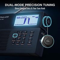 Récepteur radio à ondes courtes Raddy MLite-880 SDR avec bande aéronautique, batterie 5000 mAh, modes SSB, LSB, USB, CW, réduction de bruit DSP