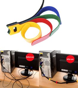 Özel logo baskılı, çift taraflı baskılı, kendinden kilitlemeli cırt cırtlı kablo bağı, sıkıştırma kayışları, cırt cırtlı bantlar - Product Image 5