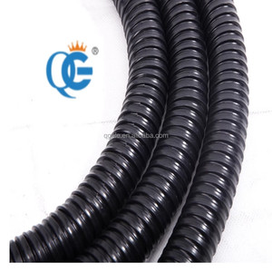 <span class=keywords><strong>Tubo</strong></span> de manguera de conducto <span class=keywords><strong>corrugado</strong></span> <span class=keywords><strong>abierto</strong></span> eléctrico recubierto de PVC de Color negro 20mm - Product Image 5