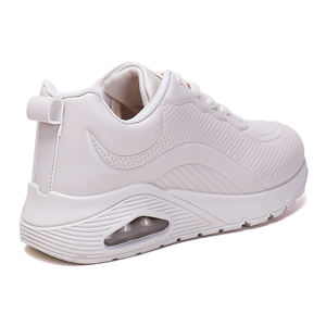 Vendita diretta dalla fabbrica <span class=keywords><strong>scarpe</strong></span> Casual da <span class=keywords><strong>donna</strong></span> pesanti spesse bianche con lacci maggiorati traspiranti in gomma sportiva in maglia autunnale estate - Product Image 3