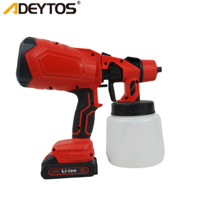 <span class=keywords><strong>Pistolet</strong></span> de pulvérisation sans fil portable de qualité industrielle, <span class=keywords><strong>batterie</strong></span> au lithium 21V, moteur sans balais, capacité du réservoir de 1000 ml, haute pression 5 psi - Product Image 2