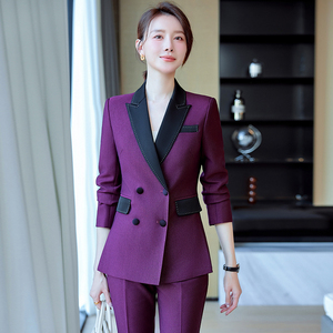 High quality customized <strong>formal</strong> business suit casual suit+<strong>trousers</strong> <strong>women's</strong> office two-piece set